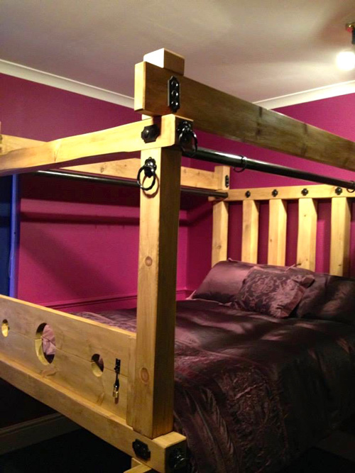 Bespoke Handmade Solid-Wood Bondage Beds - Twilight Secrets.